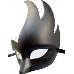 KinkHarness Masque Flamy noir